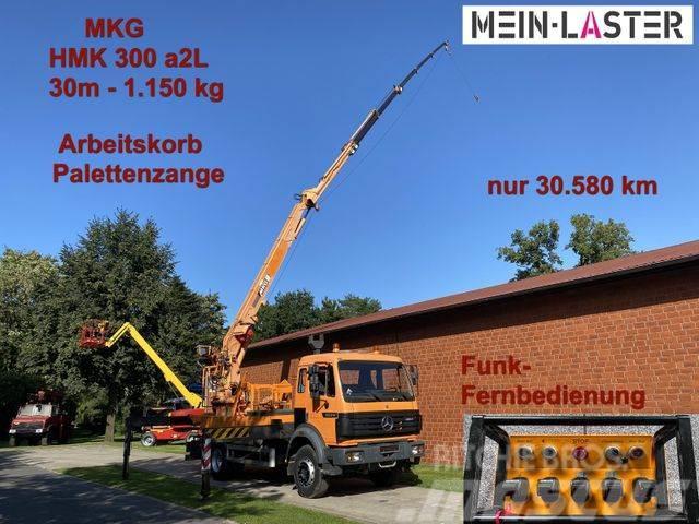 Mercedes-Benz 1824 MKG 300 30m 1.150 kg Funk Korb nur 30.584km Kranbil