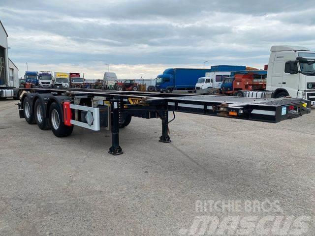 Svan for containers vin 059 Semi-trailer med Containerramme
