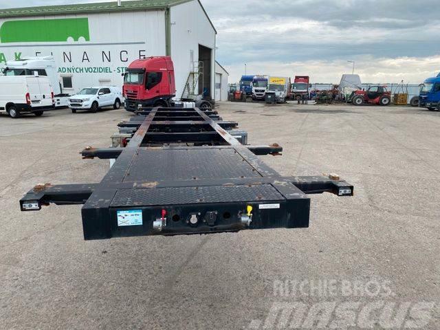 Svan for containers vin 059 Semi-trailer med Containerramme