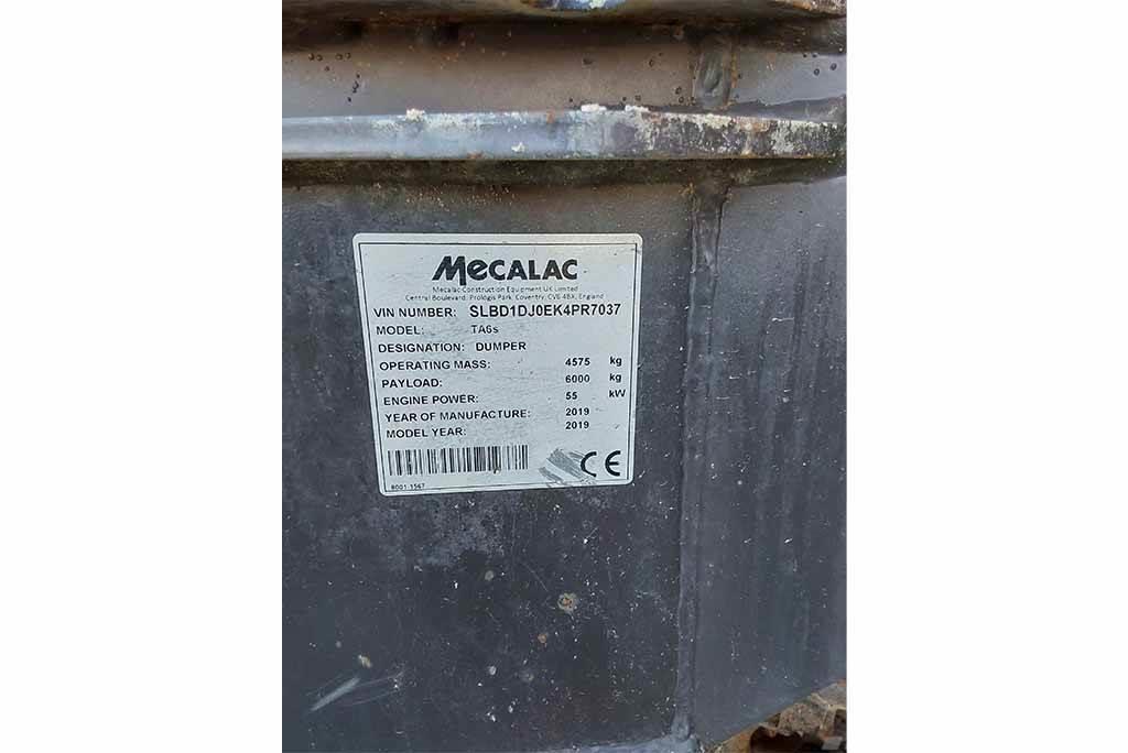 Mecalac TA6s Mini dumpere