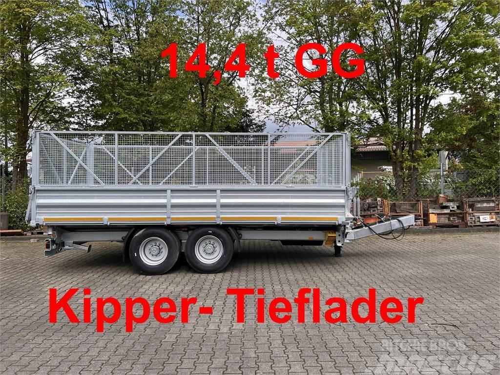 Möslein TTD 14 5,70 m 14 t Tandem- Kipper Tieflader 5,70 Tipphengere