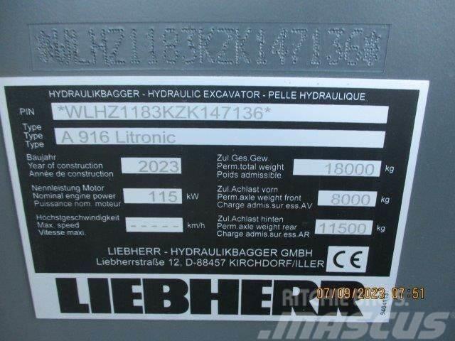 Liebherr A 916 Litronic G6.0-D Hjulgravere