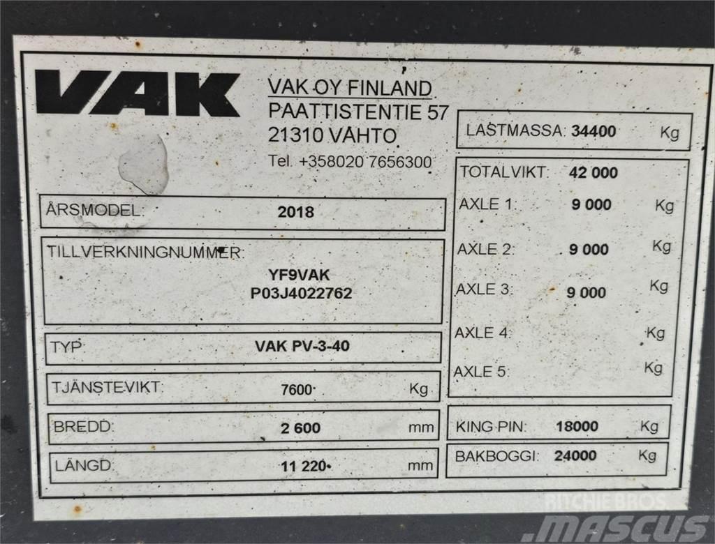 VAK PV-3-40 Andre semitrailere