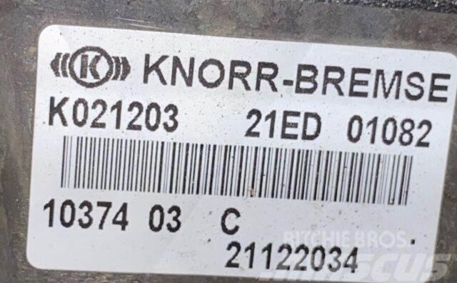  Knorr-Bremse /Tipo: Arway / DXI7 Modulador de Eixo Andre komponenter