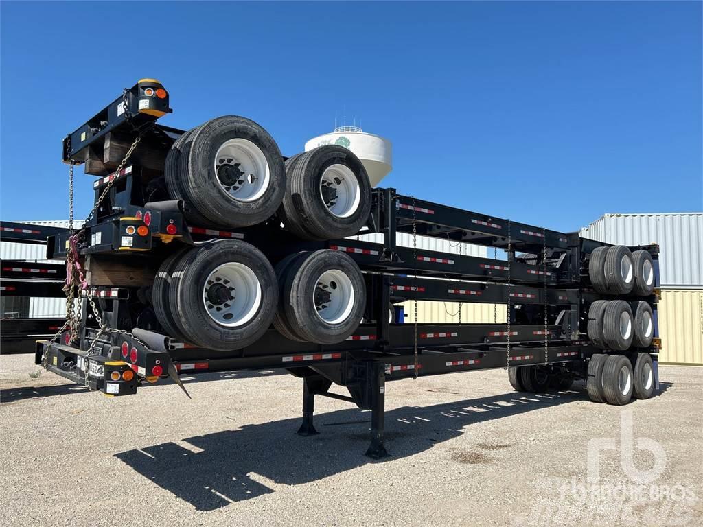  ATRO 40 ft T/A Qty of (5) (Unused) Containerchassis Semitrailere