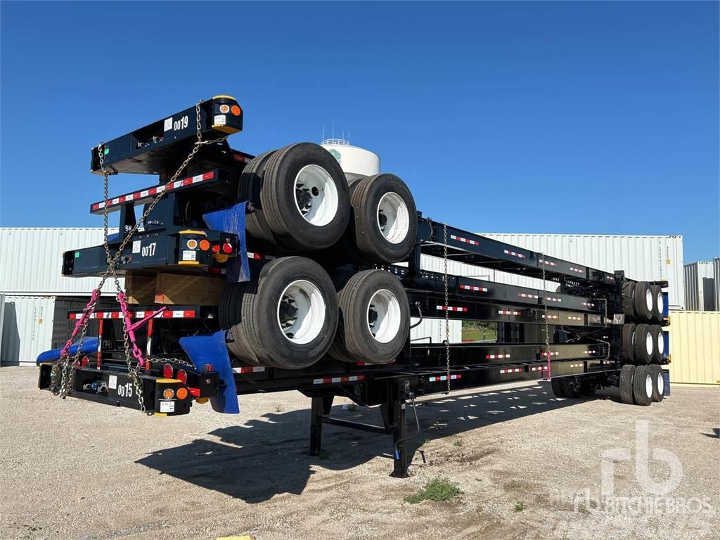  ATRO 53 ft T/A Qty of (5) (Unused) Containerchassis Semitrailere