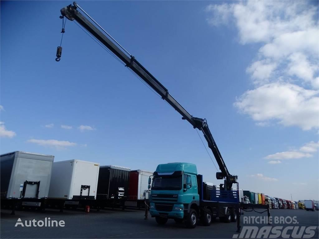 DAF CF 85.460 Crane truck MKG HMK 401 8x4 Biltransportere