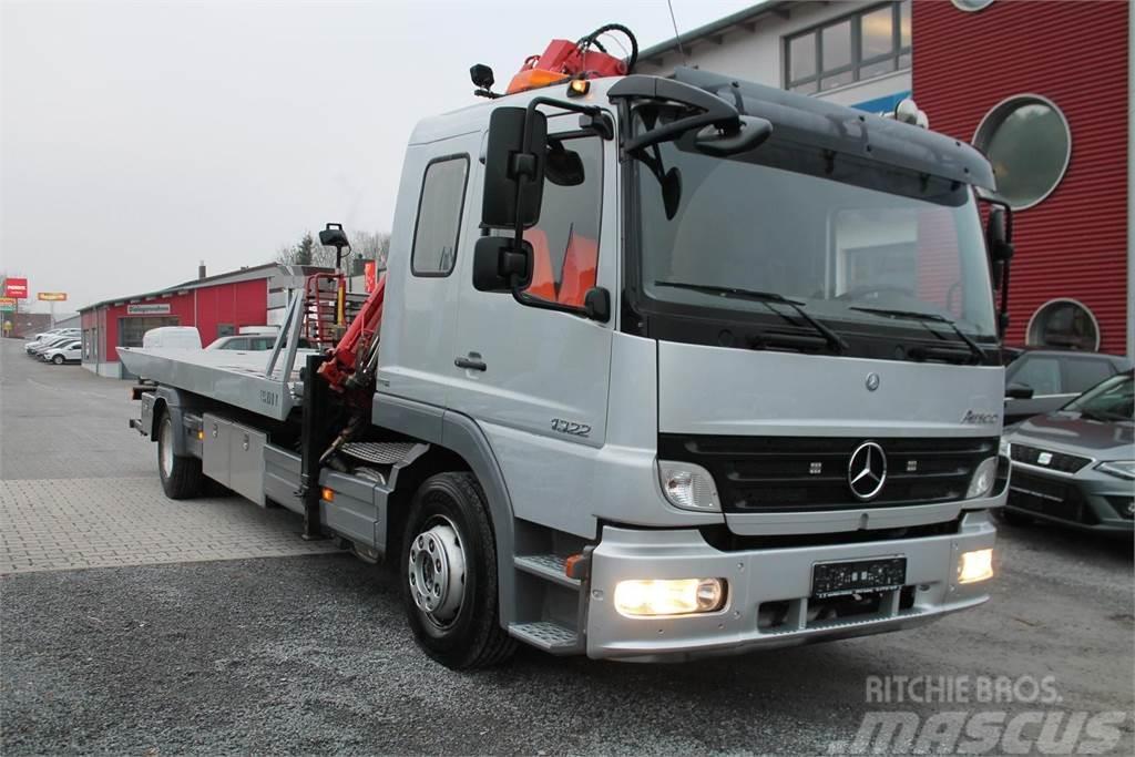 Mercedes-Benz Atego 1322 Vehicle transporter + crane MKG HMK132H Biltransportere