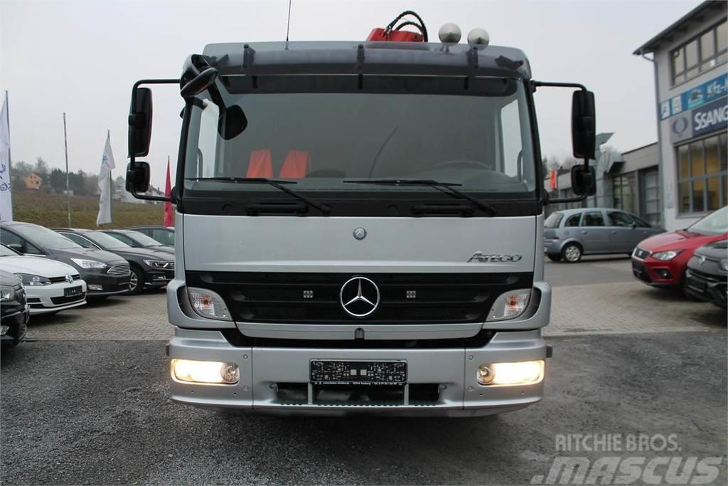 Mercedes-Benz Atego 1322 Vehicle transporter + crane MKG HMK132H Biltransportere