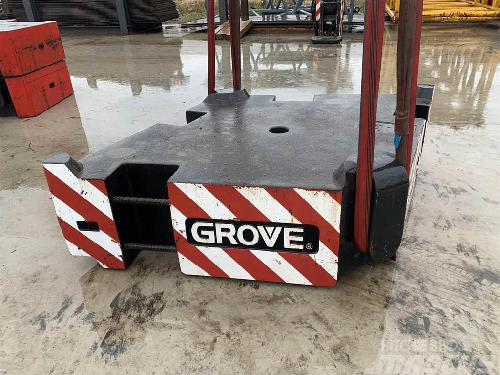Grove GMK 6400 counterweight 10 ton Kran deler og utstyr