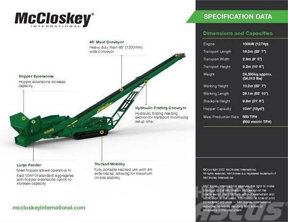 McCloskey RF80 Transportbånd