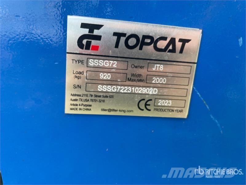 Top Cat Cat 72 in Skid Steer Grader Andre komponenter