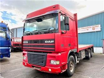 DAF 95-430XF SPACECAB 6x4 FULL STEEL WITH OPEN BODY (E