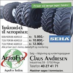 SEHA  nye traktordæk til netto priser