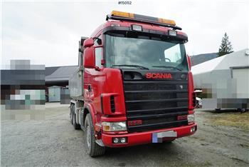 Scania 144G 6x2 tipper w/ 3-way tipper WATCH VIDEO