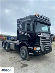 Scania G490 4x4+2 truck w/ hydraulics and snow riged