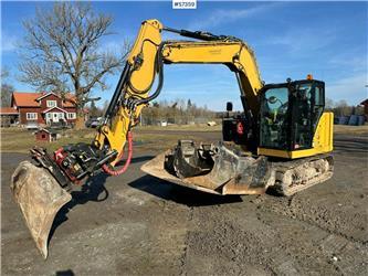 CAT 307.5 Excavator with Rototil and Tools