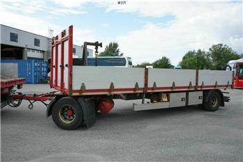  F.A.G 2 axle trailer. Recently eu-approved until 0