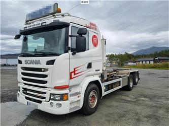 Scania G490 Super 70. 6x2 Hooklift truck. Recently eu-app