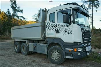Scania R580 6x4 Tipper truck with steel suspension.