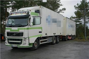 Volvo FH 540 6x2 Box truck with trailer.