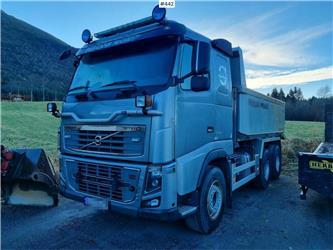 Volvo FH 600 6x4 Tipper truck with steel suspension.