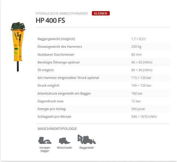 Indeco HP 400 FS Hydrauliske hammere