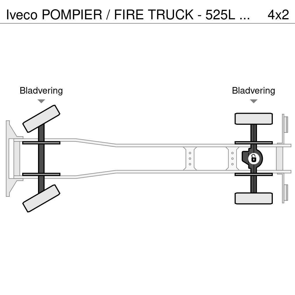 Iveco POMPIER / FIRE TRUCK - 525L TANK - LIGHT TOWER - G Brannbil