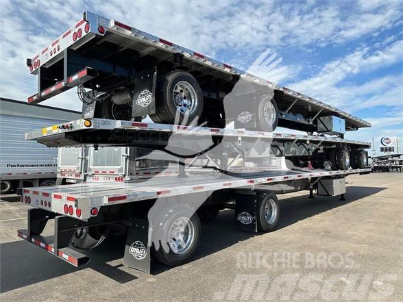 Utility 4000AE 53' CAL LEGAL COMBO FLATBED, COIL PACKAGE, Planhengere semi