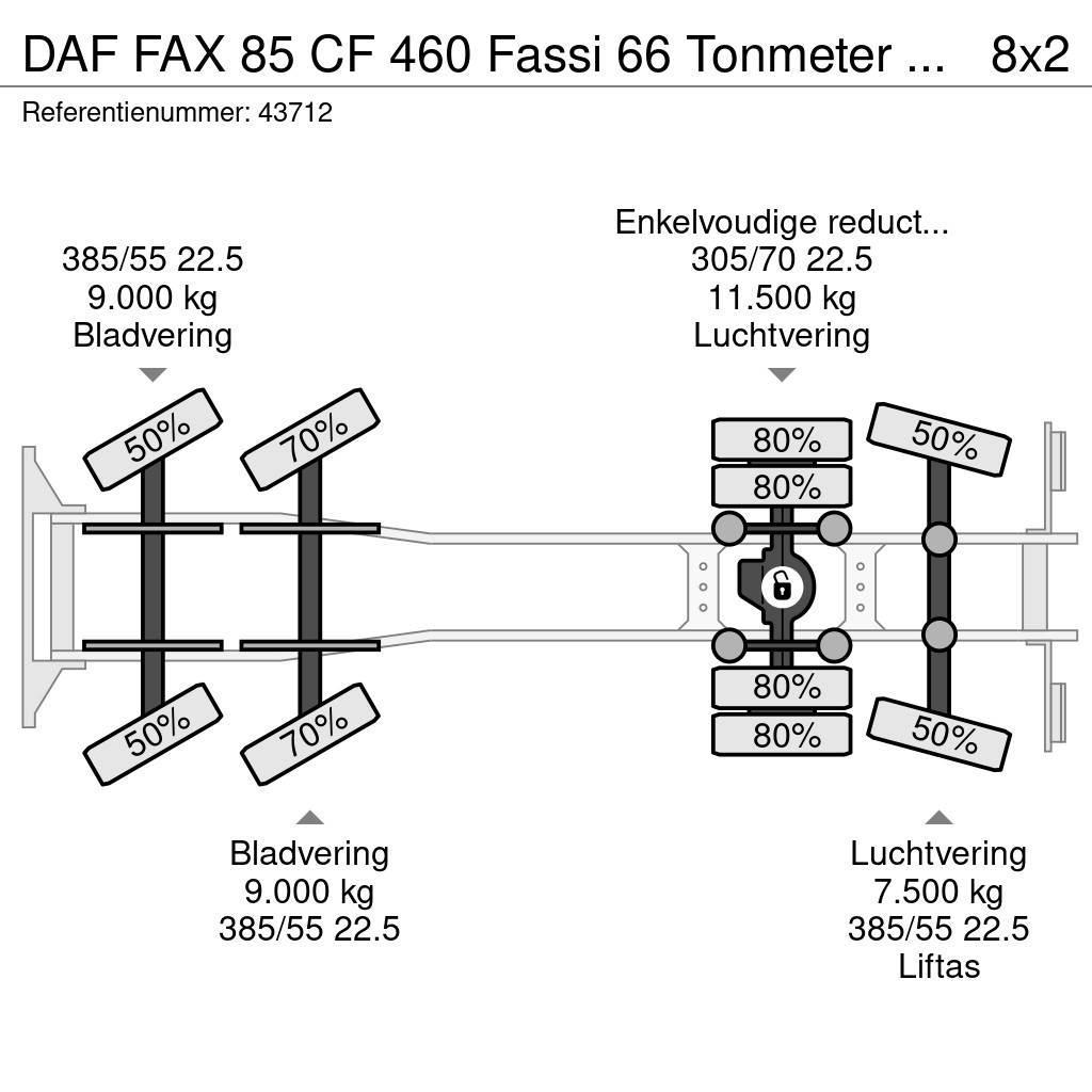 DAF FAX 85 CF 460 Fassi 66 Tonmeter laadkraan Allterreng kraner