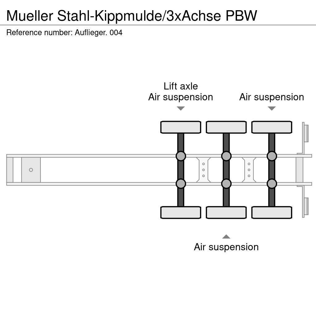  Mueller Stahl-Kippmulde/3xAchse PBW Tippsemi