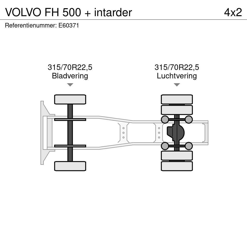 Volvo FH 500 + intarder Trekkvogner