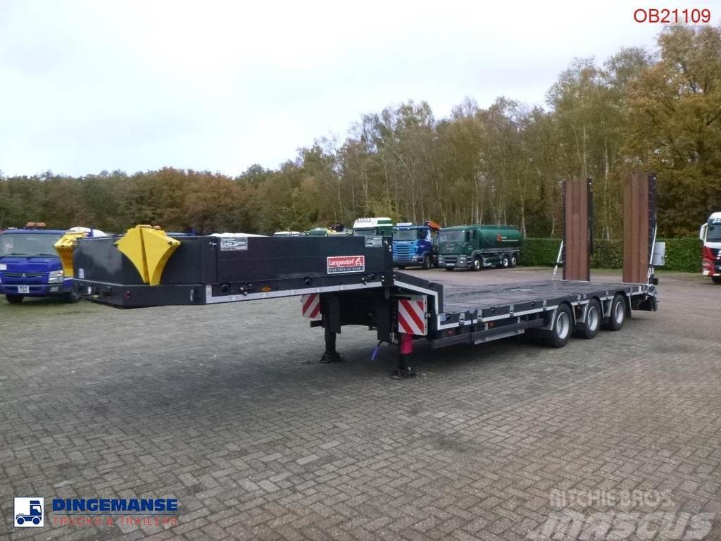 Langendorf 3-axle semi-lowbed trailer 48T ext. 13.5 m + ramps Brønnhenger semi