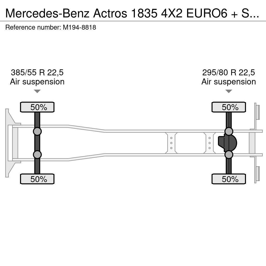 Mercedes-Benz Actros 1835 4X2 EURO6 + SIDE OPENING + ADR Skapbiler