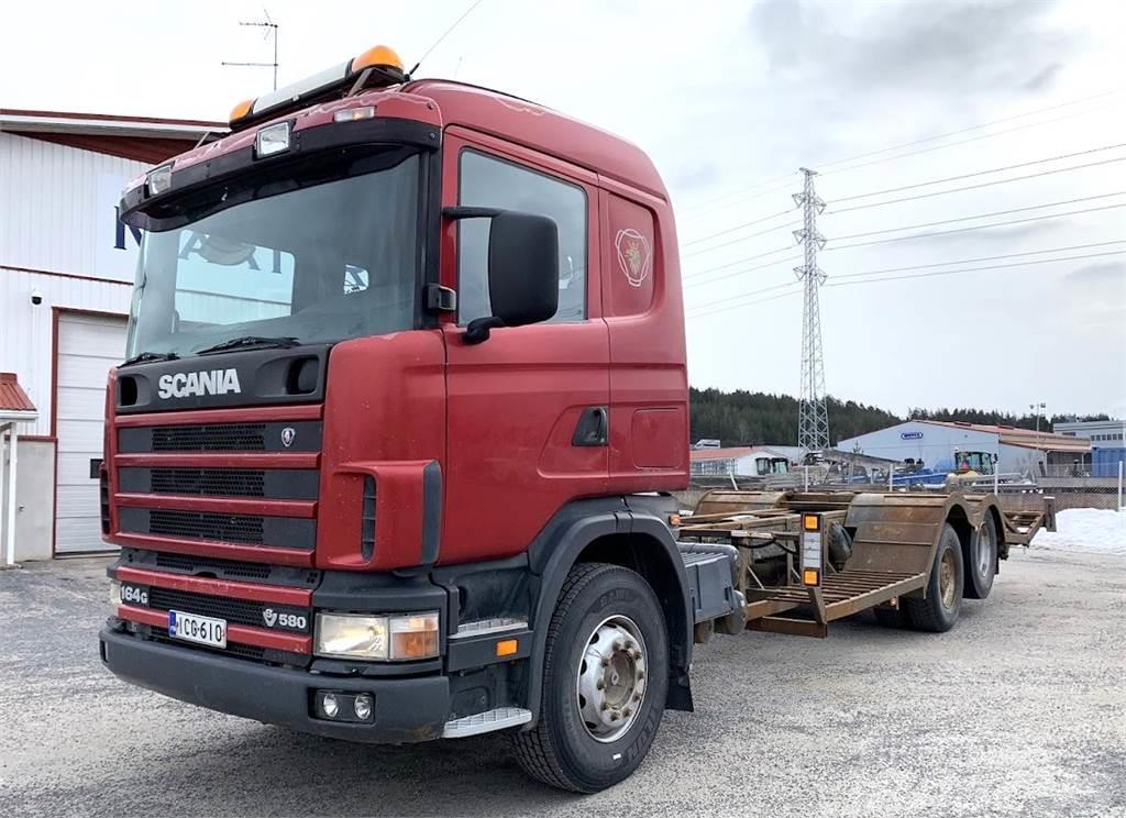 Scania R164 580 6x2 Spesialbiler for transport av skogsmaskiner