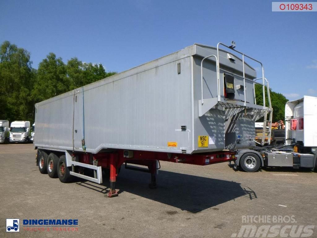 Wilcox Tipper trailer alu 55 m3 + tarpaulin Tippsemi
