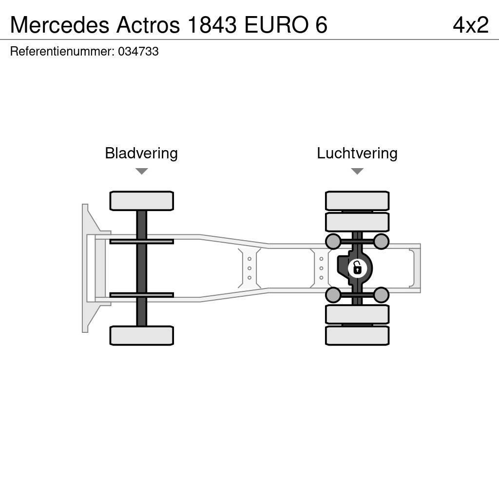 Mercedes-Benz Actros 1843 EURO 6 Trekkvogner