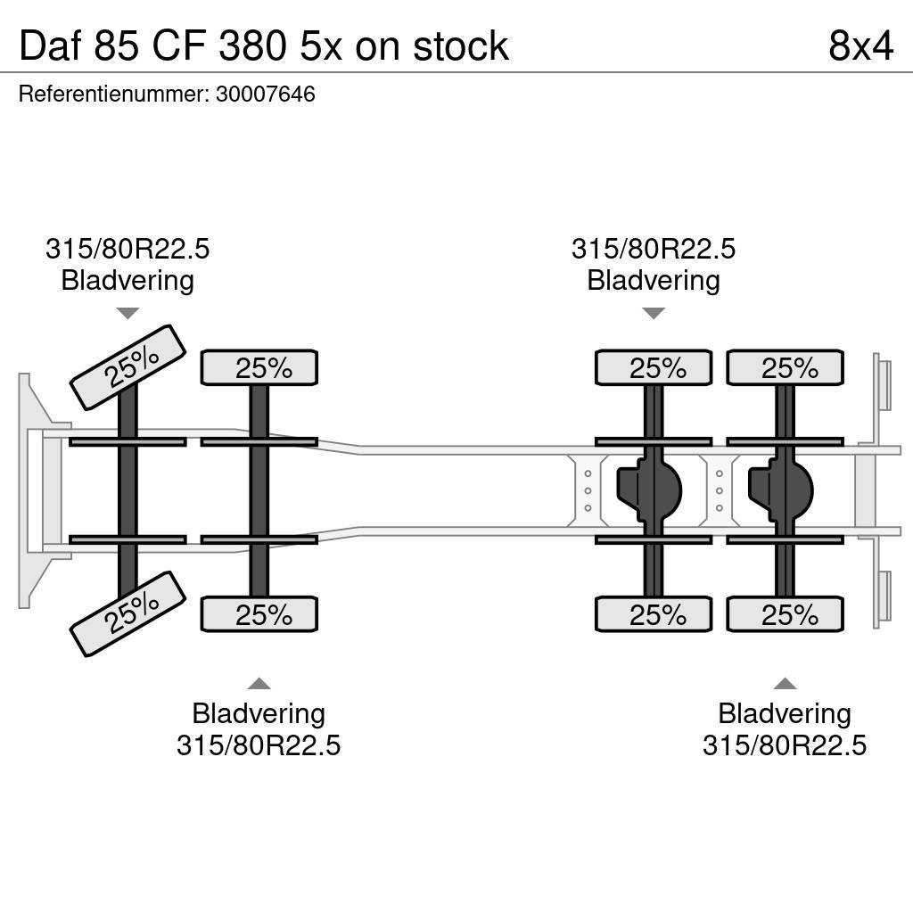 DAF 85 CF 380 5x on stock Slamsugere