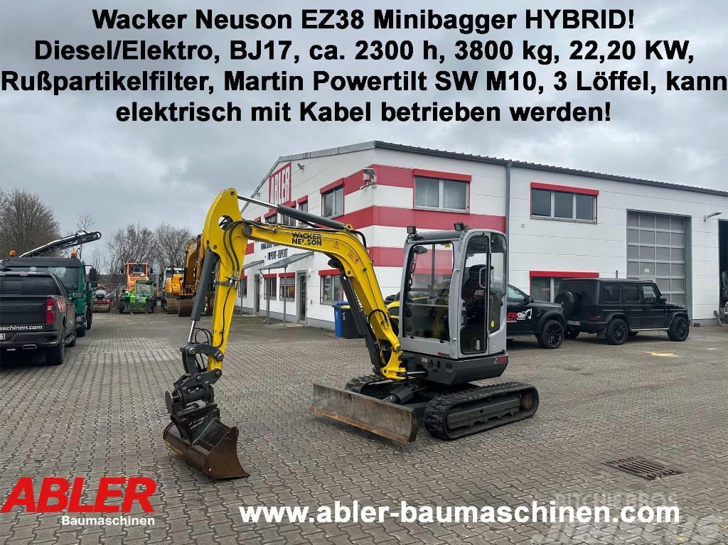 Wacker Neuson EZ 38 Hybrid! Minibagger diesel/Strom Powertilt Minigravere <7t