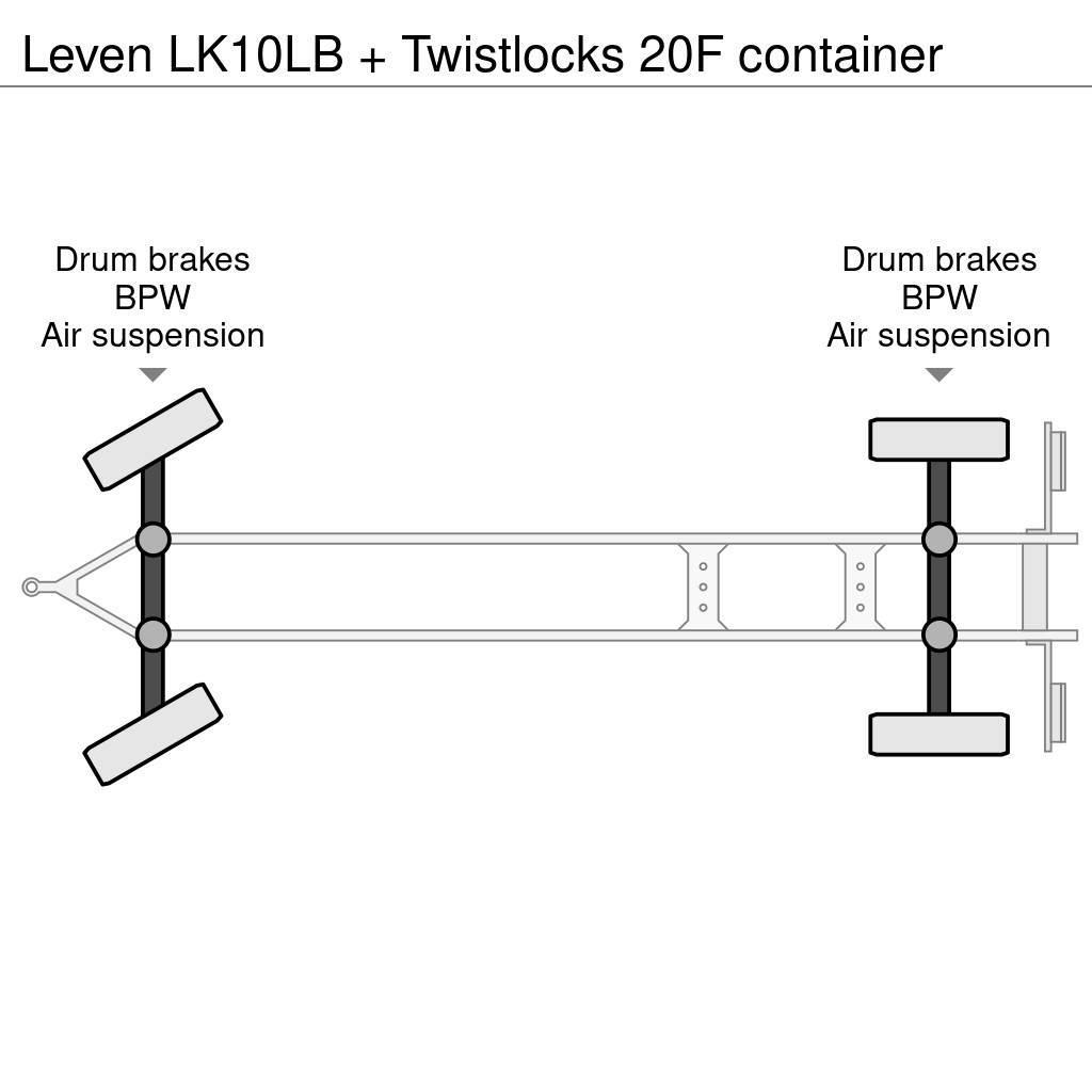  Leven LK10LB + Twistlocks 20F container Planhengere