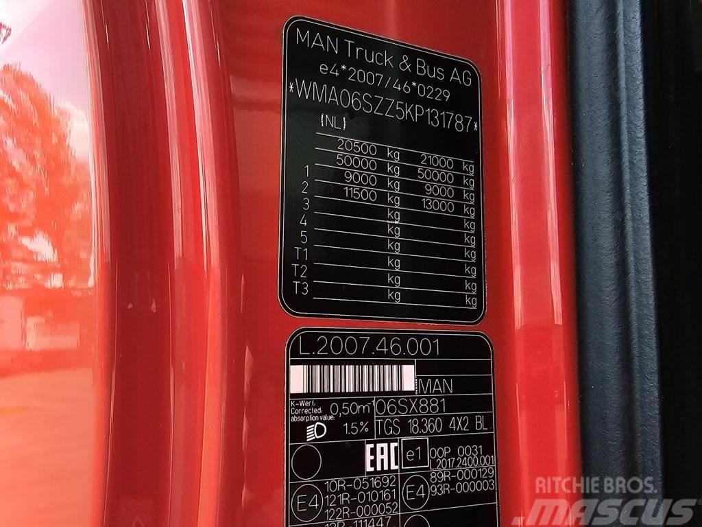 MAN TGS 18.360 4x2 / PORTAAL ARM / ABSETZKIPPER / 120 Liftdumper biler