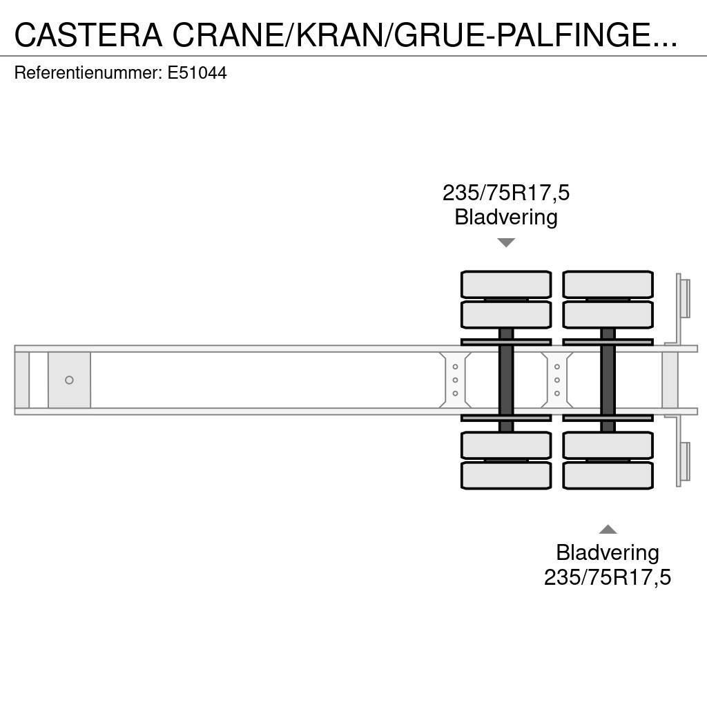 Castera CRANE/KRAN/GRUE-PALFINGER 22002 (2xHydr.) Brønnhenger semi