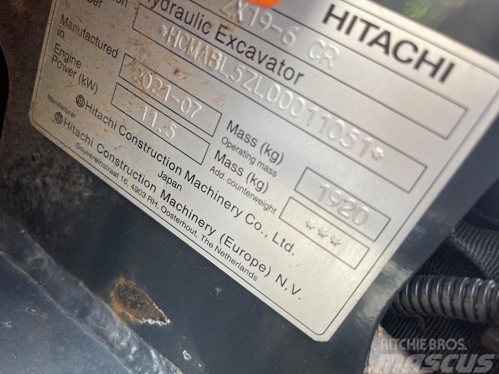 Hitachi Zx 19-6 Minigravere <7t