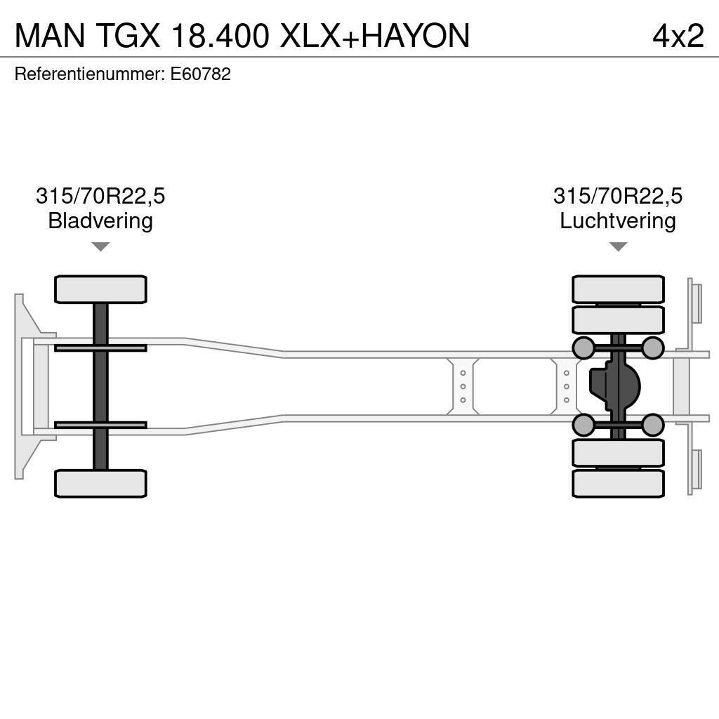 MAN TGX 18.400 XLX+HAYON Kapellbil