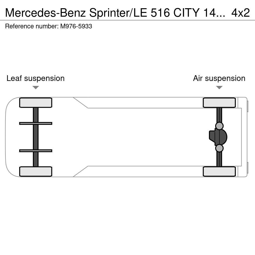Mercedes-Benz Sprinter/LE 516 CITY 14 PCS AVAILABLE / PASSANGERS Bybusser