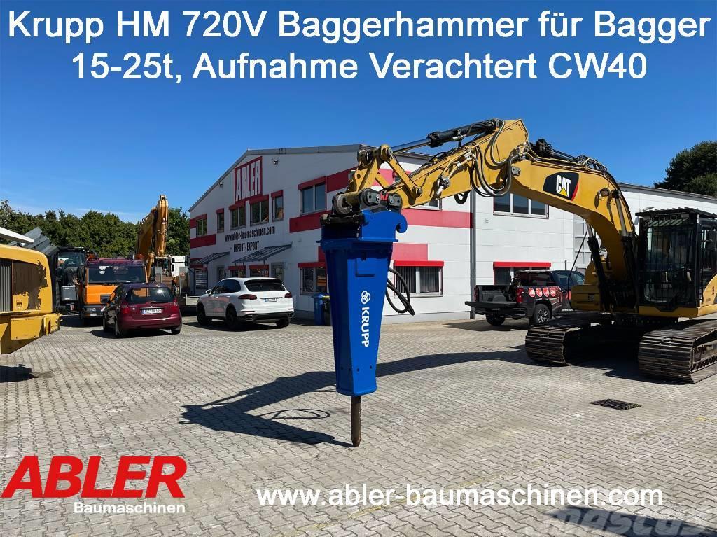 Krupp HM 720 V Abbruchhammer für Bagger 15-25t Gravemaskiner for riving