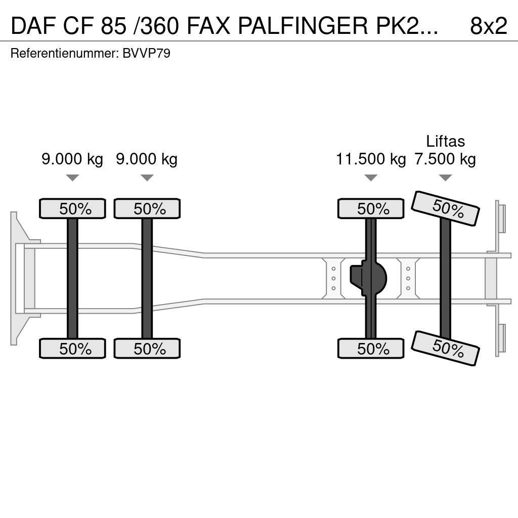 DAF CF 85 /360 FAX PALFINGER PK27002!!HOOGWERKER/SKYWO Allterreng kraner