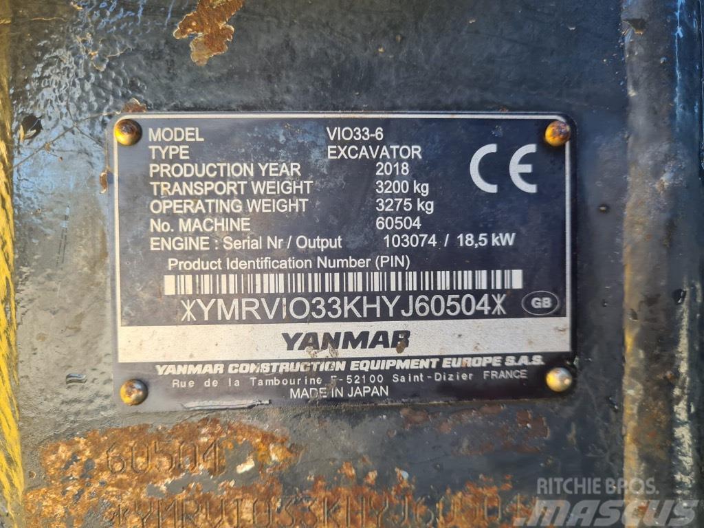Yanmar VIO33-6 Minigravere <7t