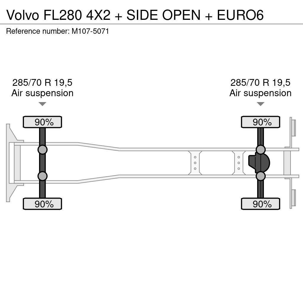 Volvo FL280 4X2 + SIDE OPEN + EURO6 Skapbiler