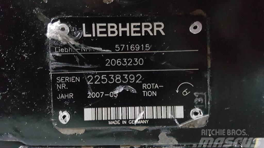 Liebherr 5716915 - L566/L574 - Drive pump/Fahrpumpe/Rijpomp Hydraulikk